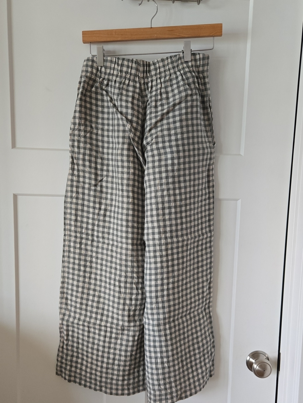 Simply Grey Wide Leg Linen Pants - Picture 2 of 4